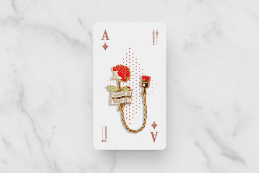 [Alice's Adventures in Wonderland] Enamel Pin - Painting the Roses Red