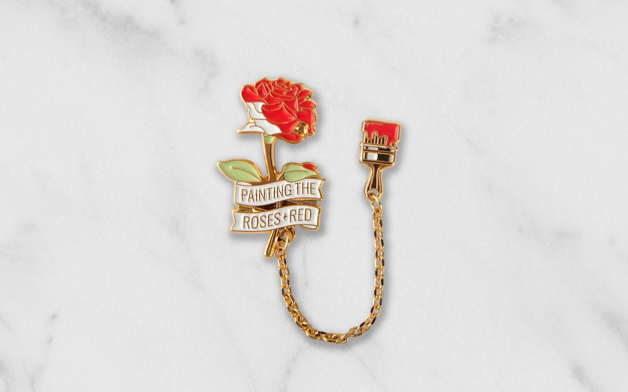 [Alice's Adventures in Wonderland] Enamel Pin - Painting the Roses Red