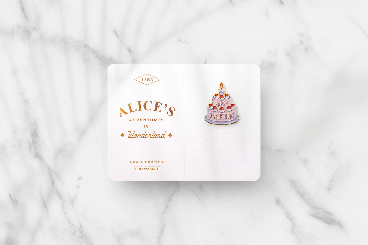 [Alice's Adventures in Wonderland] Enamel Pin Card - Happy Unbirthday