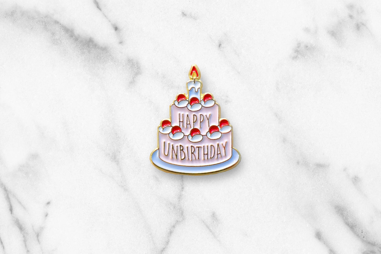 [Alice's Adventures in Wonderland] Enamel Pin Card - Happy Unbirthday