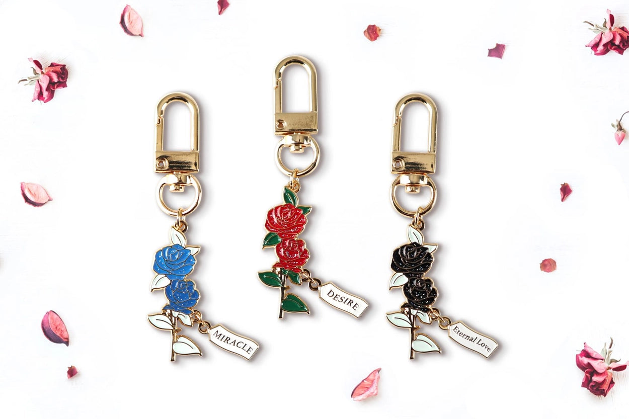 [Flower Language Collection] Keychain - Rose Series