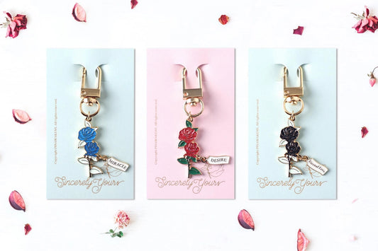 [Flower Language Collection] Keychain - Rose Series