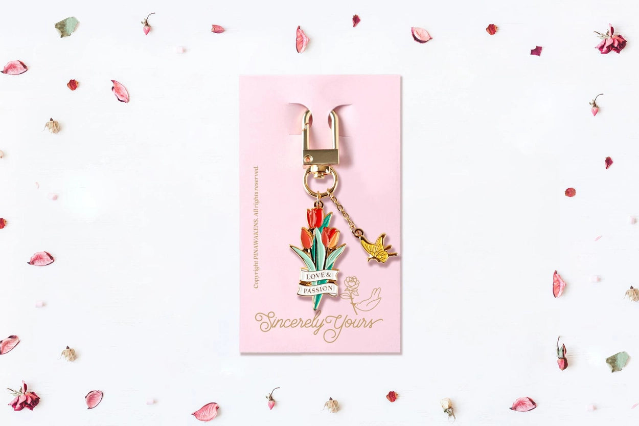 [Flower Language Collection] Keychain - Tulip