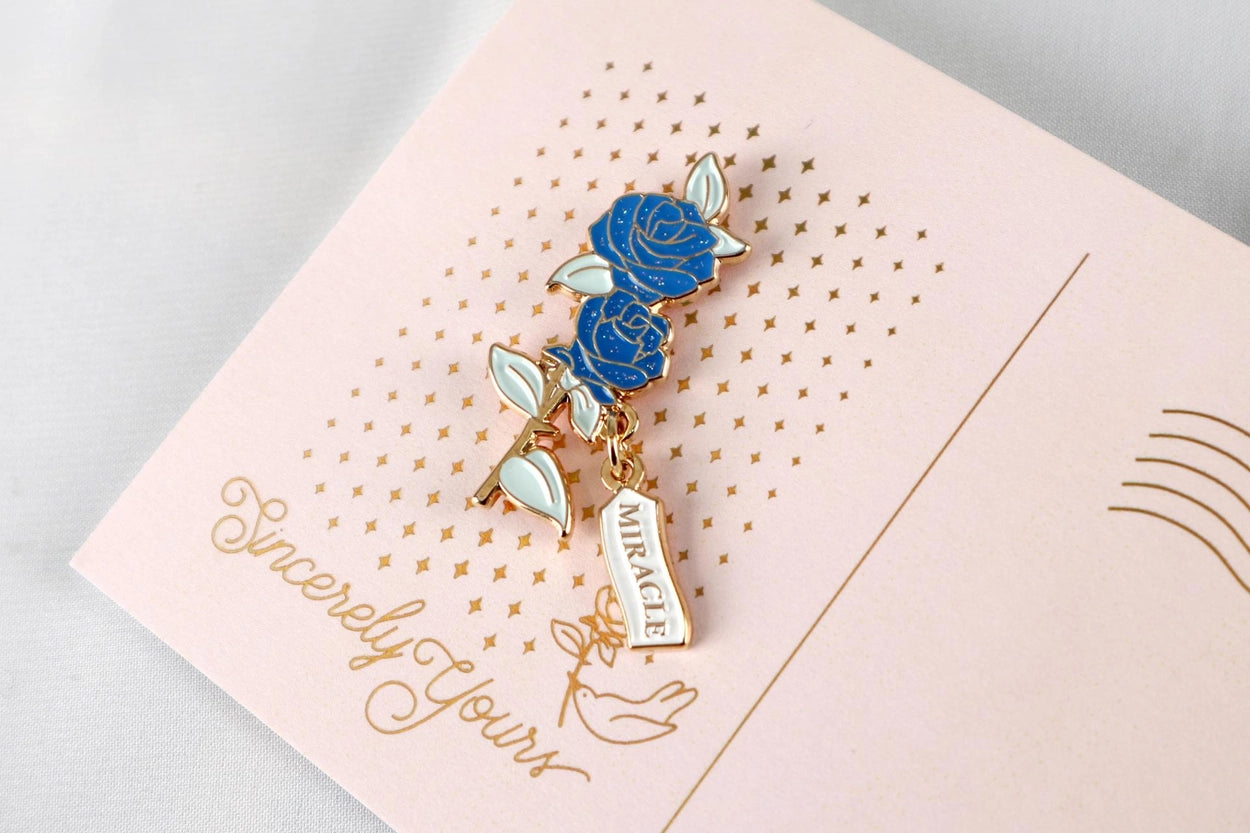 [Flower Language Collection] Enamel Pin Card - Rose Series