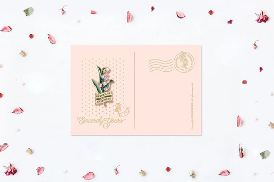 [Flower Language Collection] Enamel Pin Card - Lily of the Valley