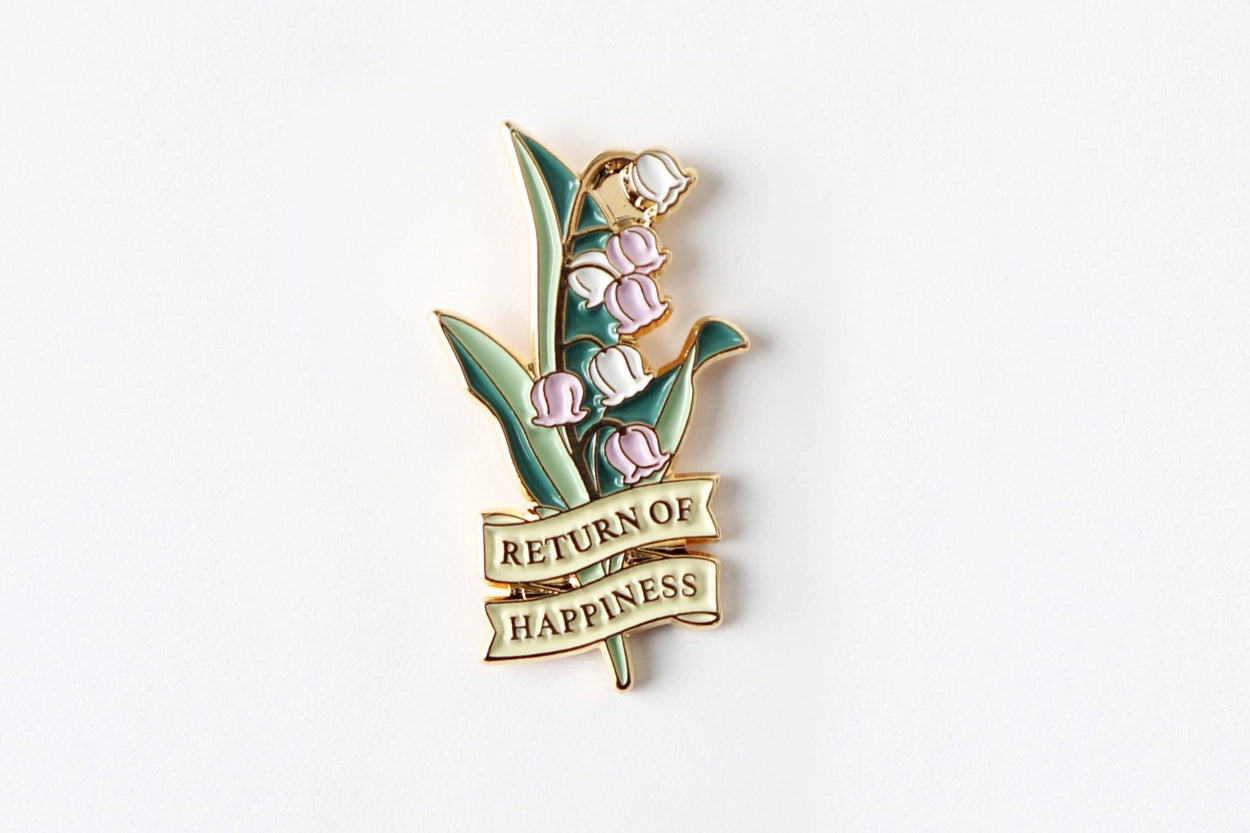 [Flower Language Collection] Enamel Pin Card - Lily of the Valley