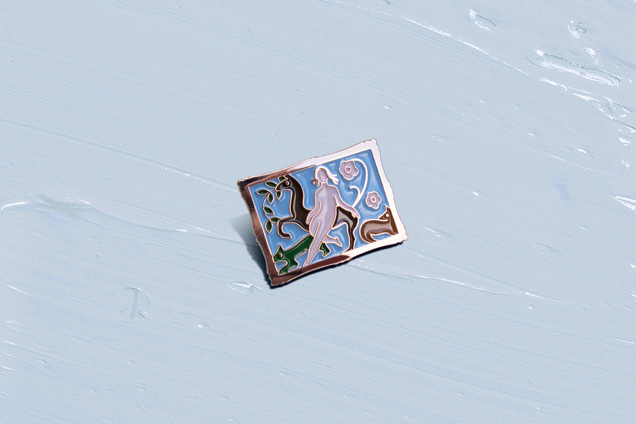 [Tiny Masterpiece] Marie Laurencin - Diane Hunting Enamel Pin